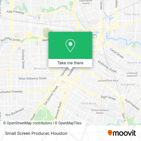 Small Screen Producer map