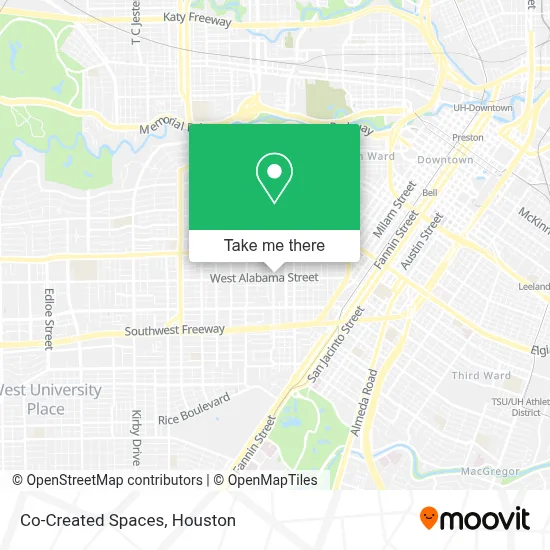 Co-Created Spaces map