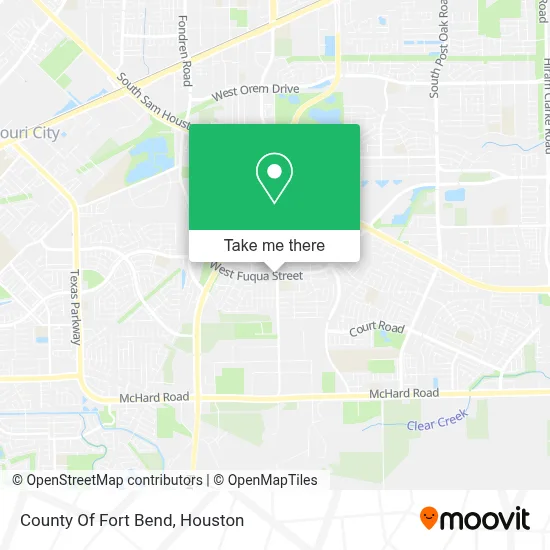 County Of Fort Bend map