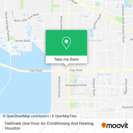 Hallmark One Hour Air Conditioning And Heating map