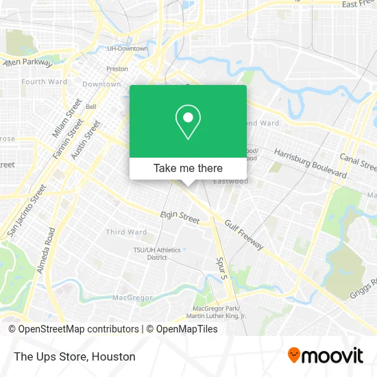 The Ups Store map