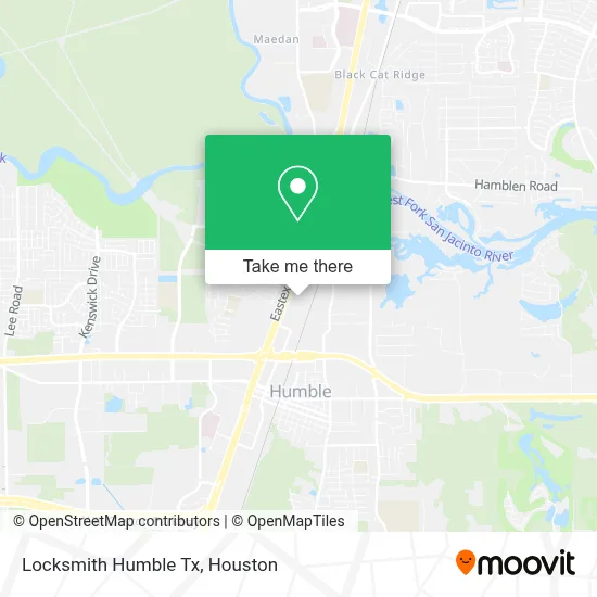 Locksmith Humble Tx map