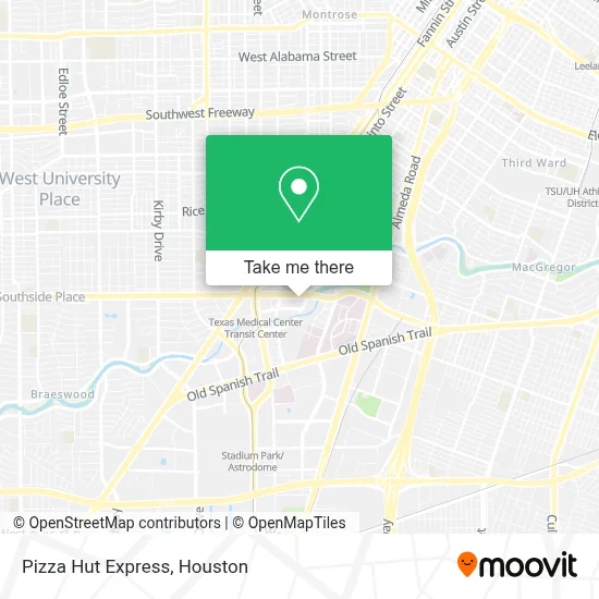 Pizza Hut Express map