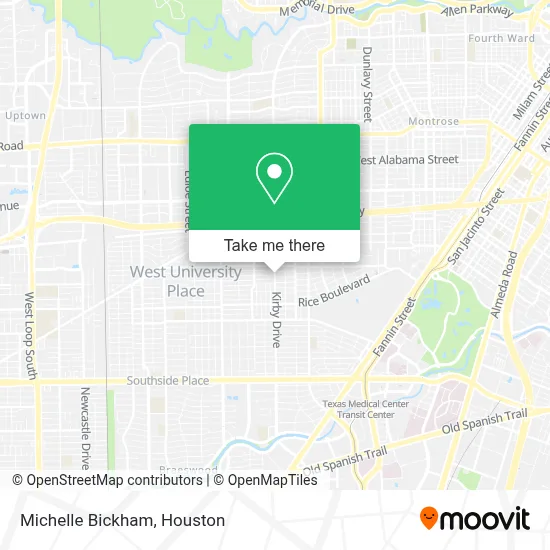 Michelle Bickham map