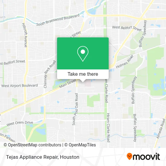 Tejas Appliance Repair map