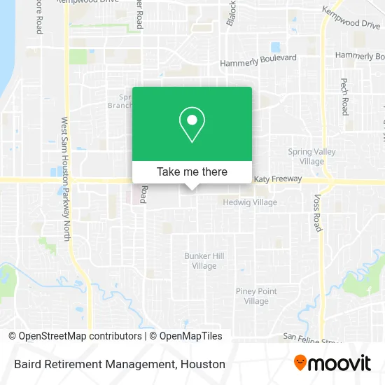 Baird Retirement Management map