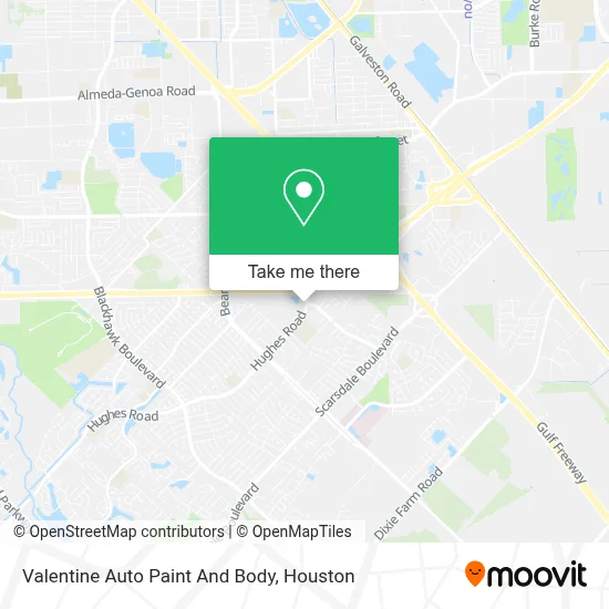 Valentine Auto Paint And Body map