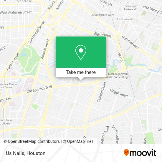 Us Nails map