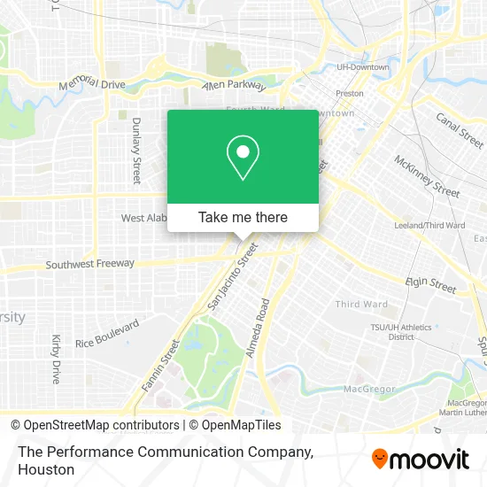 The Performance Communication Company map