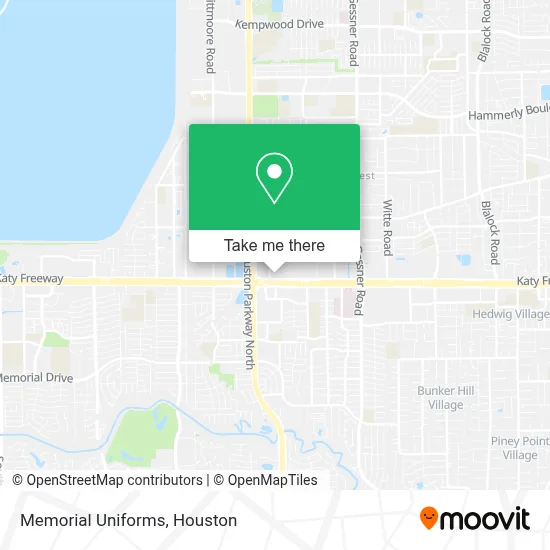 Memorial Uniforms map
