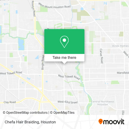 Chefa Hair Braiding map