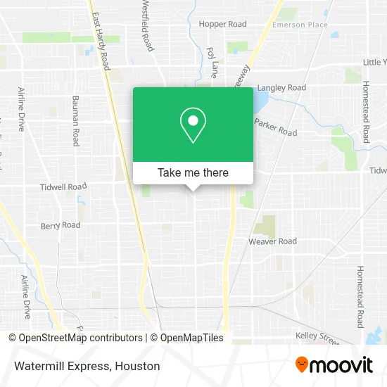 Watermill Express map