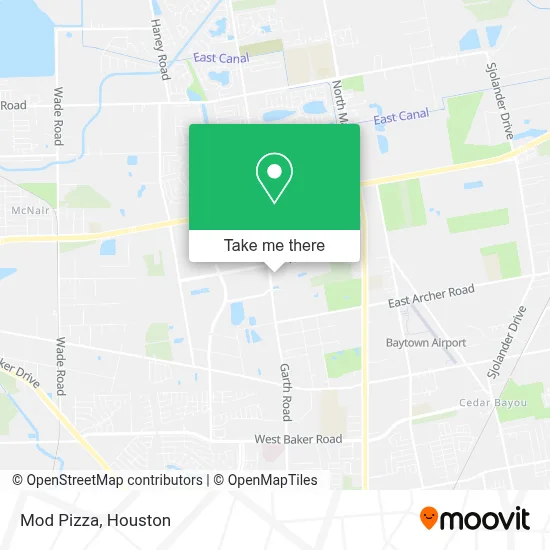Mod Pizza map