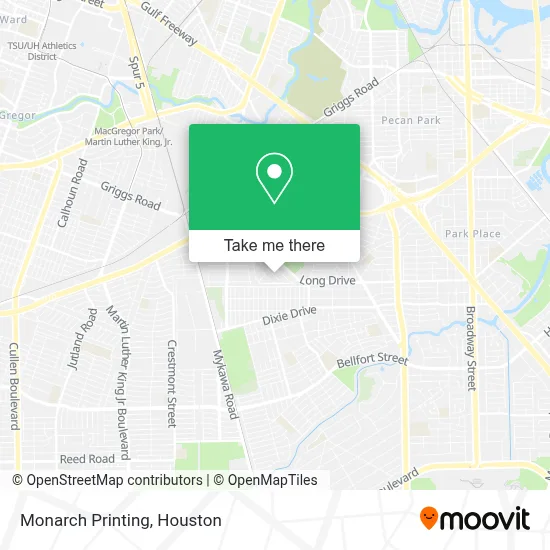 Monarch Printing map