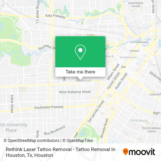 Rethink Laser Tattoo Removal - Tattoo Removal In Houston, Tx map