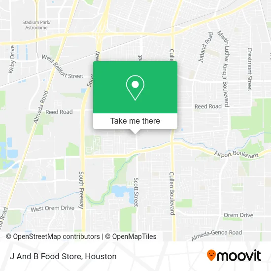 J And B Food Store map