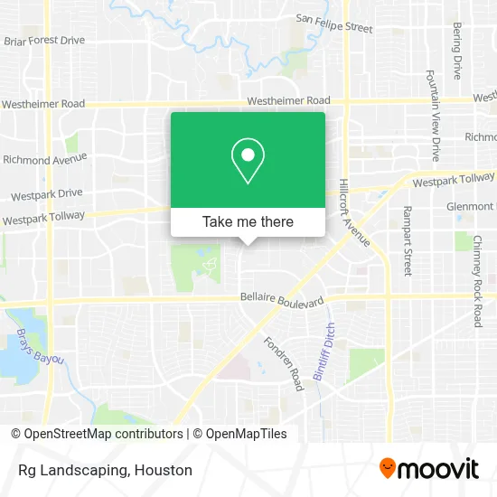 Rg Landscaping map