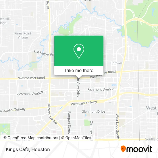 Kings Cafe map
