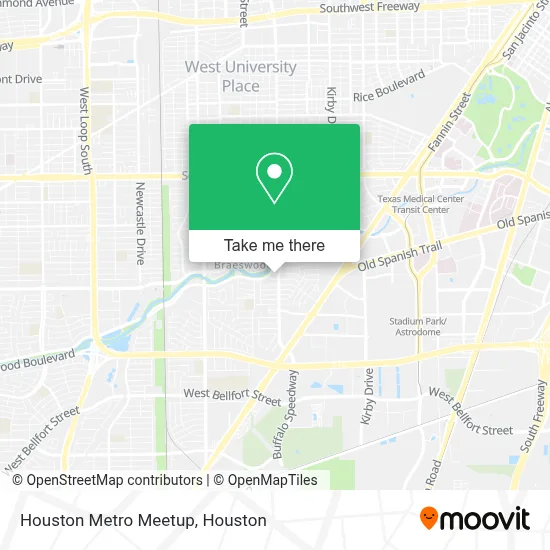 Houston Metro Meetup map