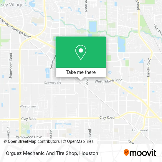 Orguez Mechanic And Tire Shop map