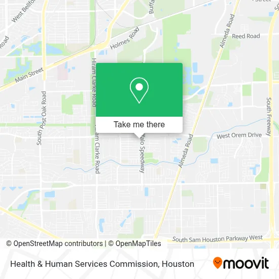 Health & Human Services Commission map