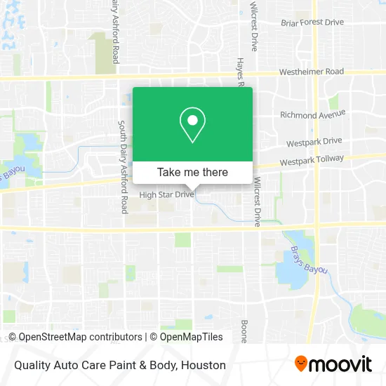 Quality Auto Care Paint & Body map