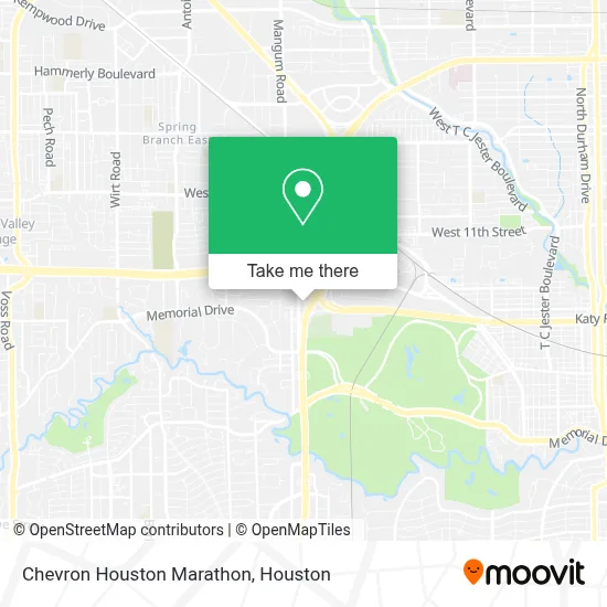 Chevron Houston Marathon map