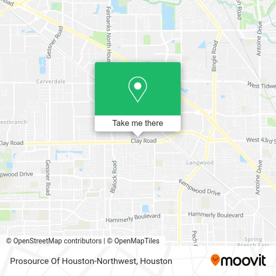 Prosource Of Houston-Northwest map