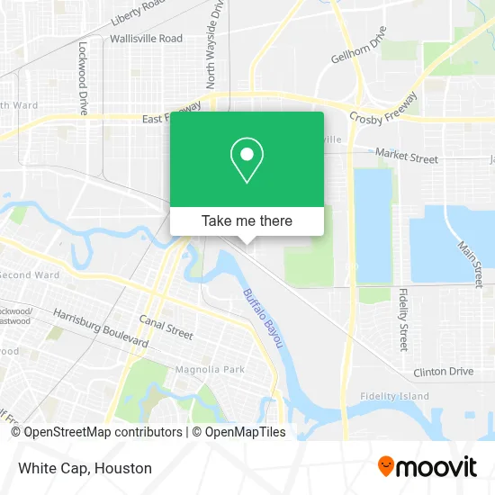 White Cap map