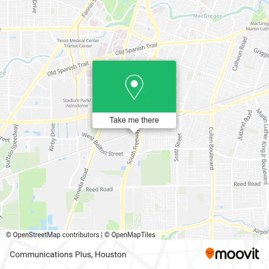 Communications Plus map