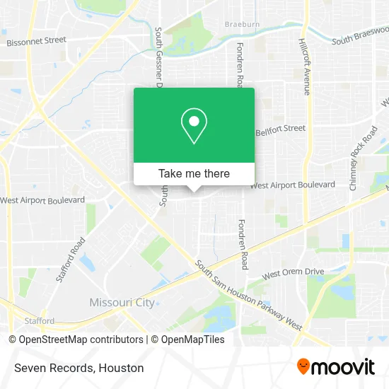 Seven Records map