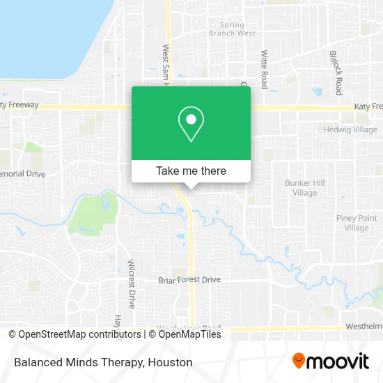Balanced Minds Therapy map