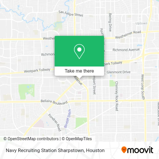Navy Recruiting Station Sharpstown map