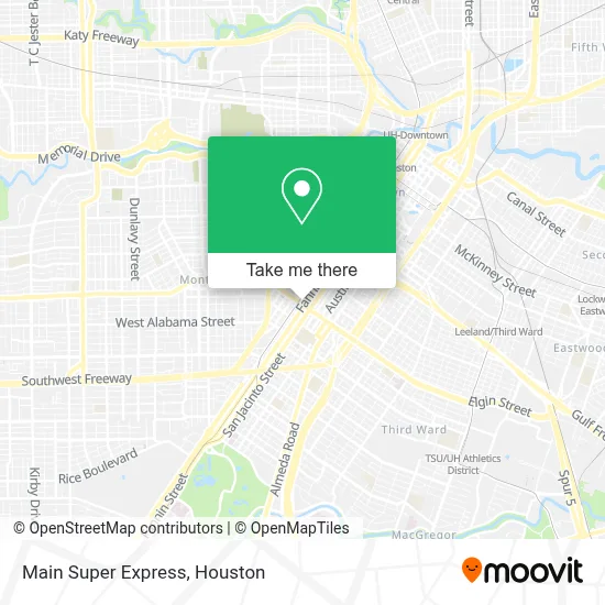 Main Super Express map