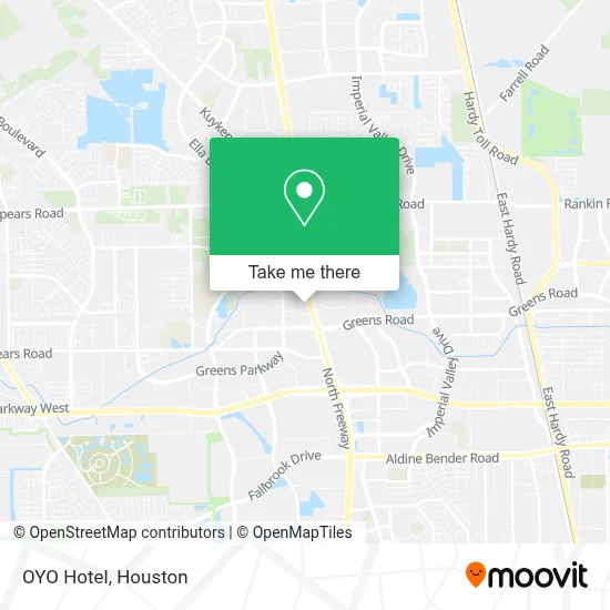 Oyo Hotel map