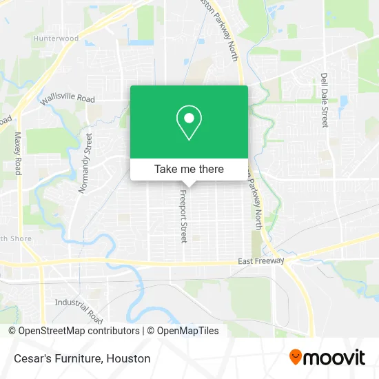 Cesar's Furniture map