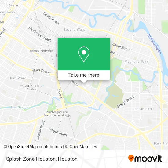 Splash Zone Houston map