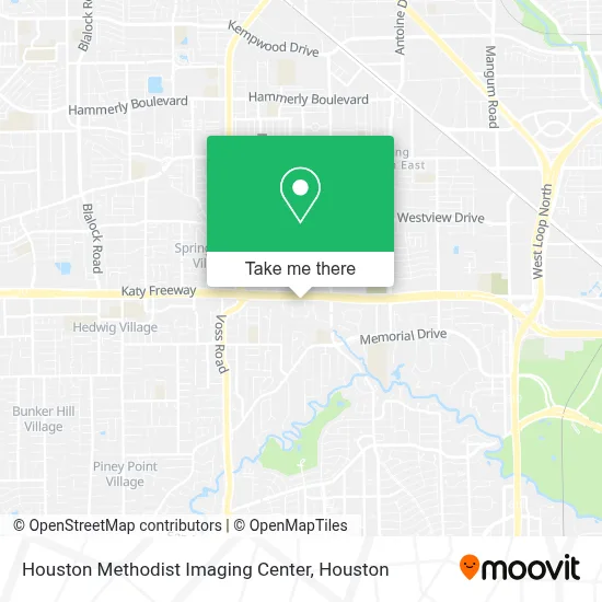 Houston Methodist Imaging Center map