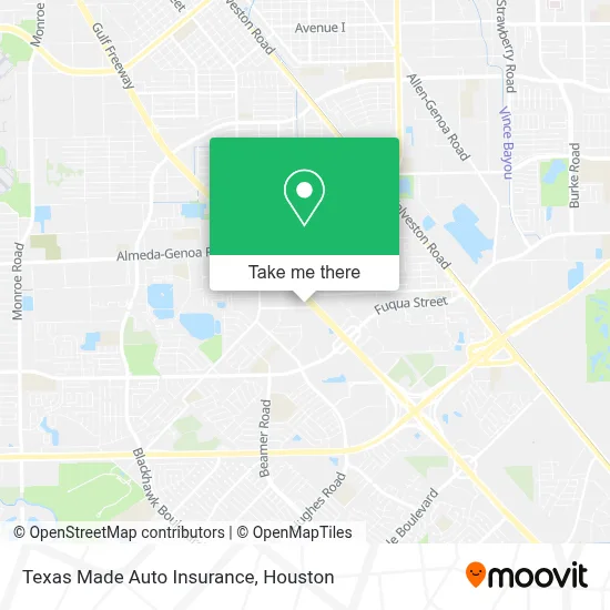 Texas Made Auto Insurance map