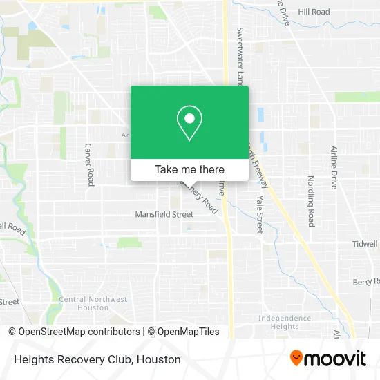 Heights Recovery Club map