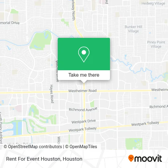 Mapa de Rent For Event Houston