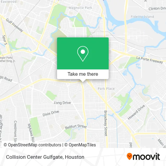 Collision Center Gulfgate map