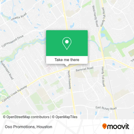 Oso Promotions map
