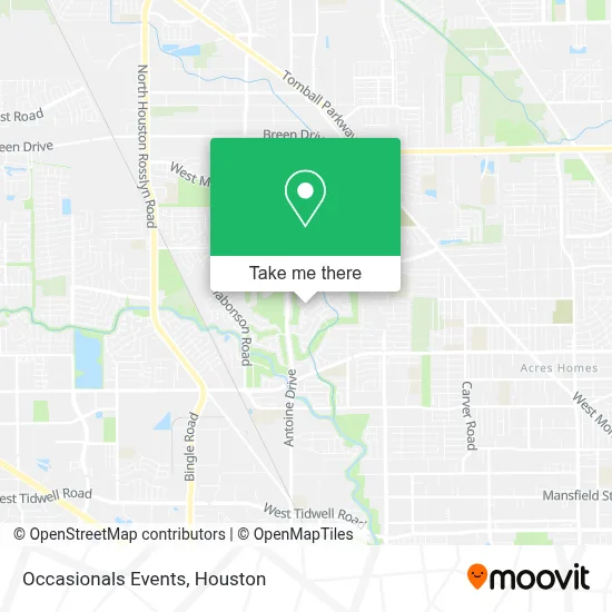 Occasionals Events map
