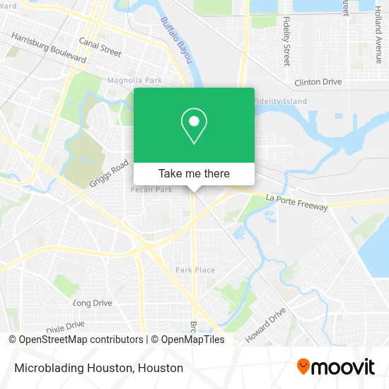Microblading Houston map