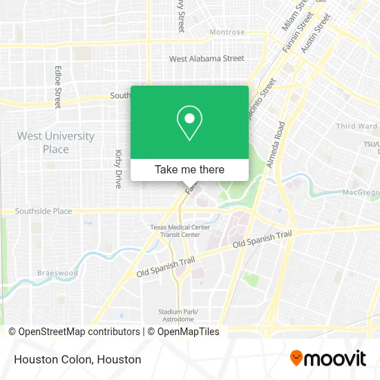 Houston Colon map