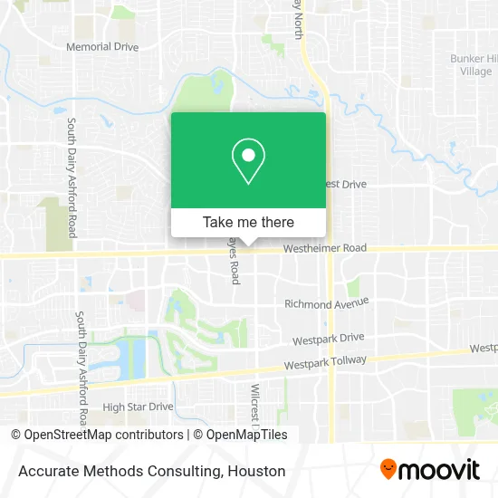 Accurate Methods Consulting map