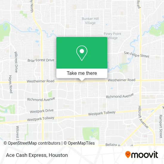 Ace Cash Express map