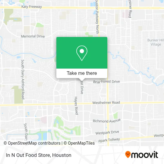 In N Out Food Store map