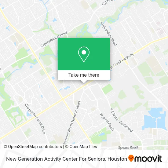 New Generation Activity Center For Seniors map